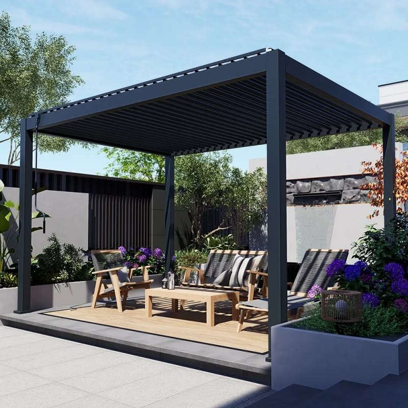 Motorlu Katlanır Tente Pergola